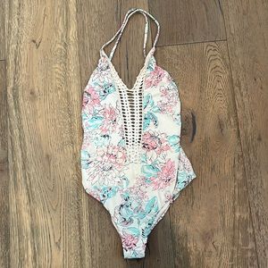Billabong Floral hippie hooray one piece swimsuit
